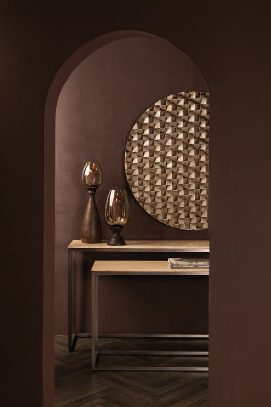 Zoah Black Travertine Rectangle Sidetable SV2