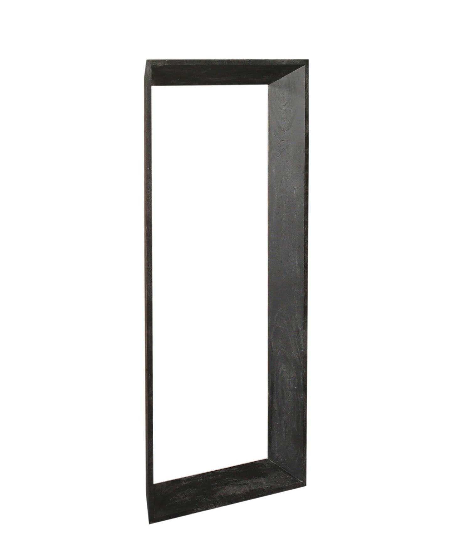Kyro Zwarte Acacia Houten Rechthoekige Spiegel 160x70x5 cm