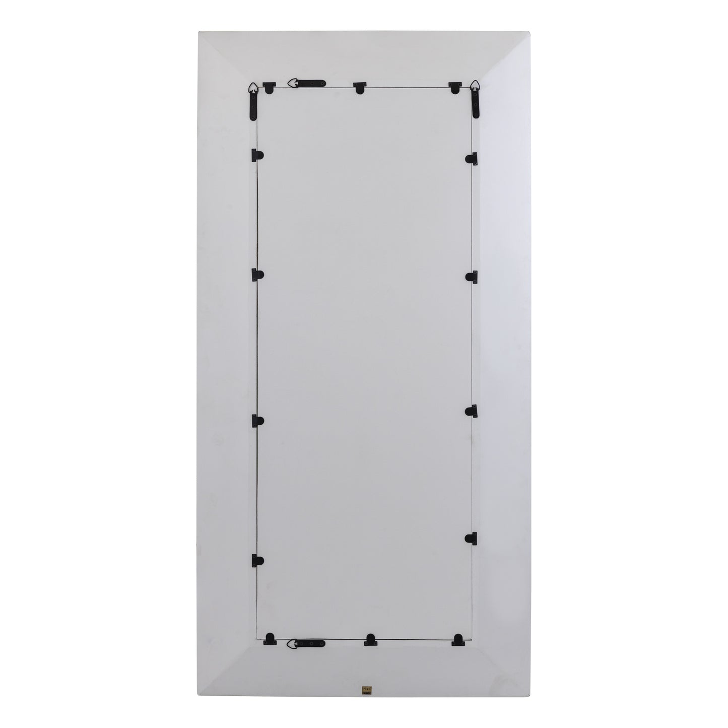 Chinasa Witte Rechthoekige Spiegel MDF Goudkleurig Afwerking 160x80x9.5 cm