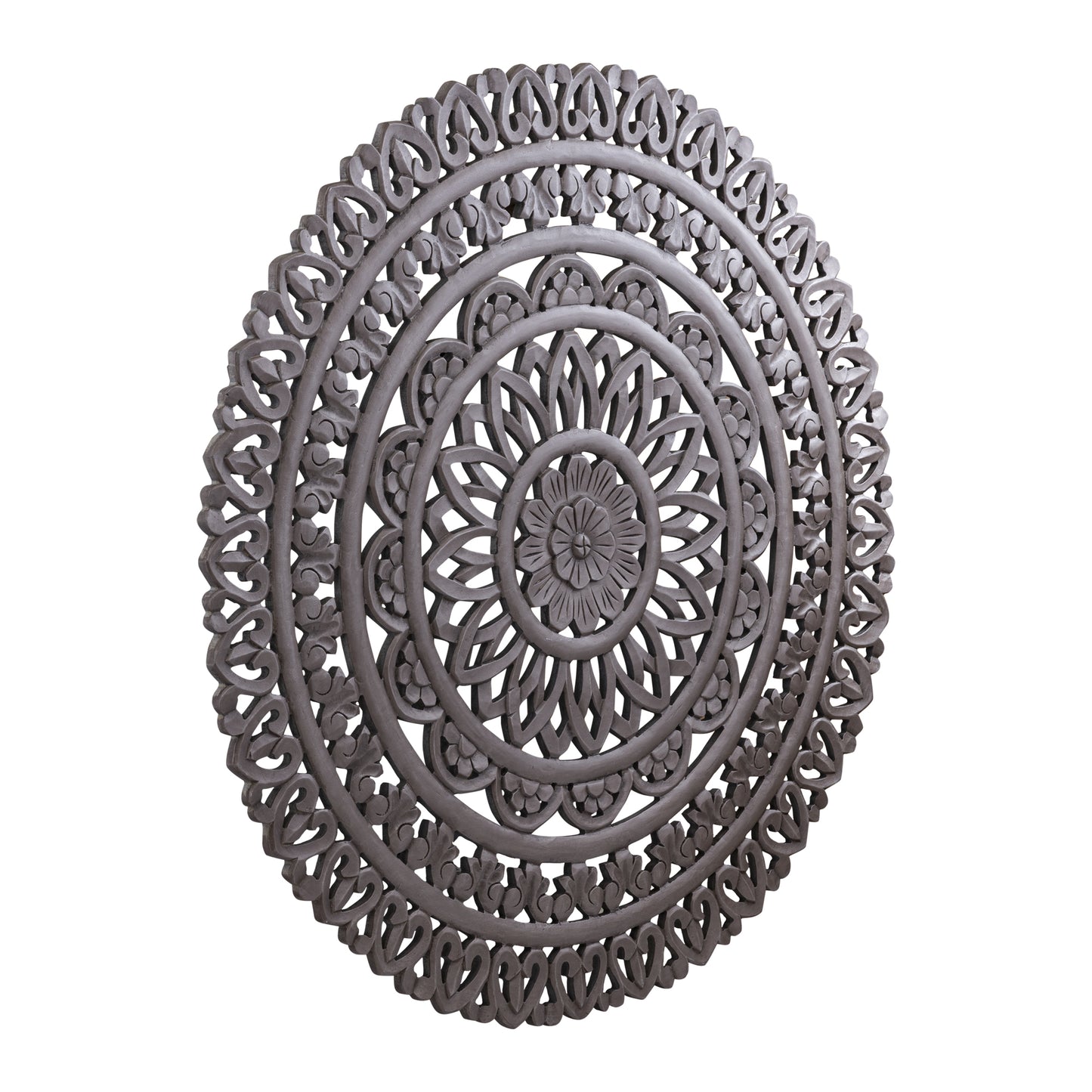 Farris Bruin Rond MDF Wandpaneel Gesneden L 120x120x1.5 cm