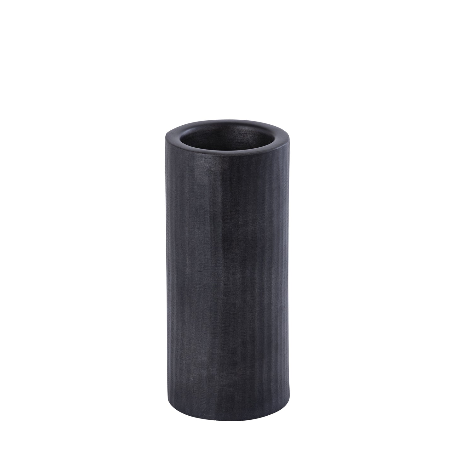 Jowad Grafiet Aluminium Kandelaar Geribbed M Set van 2 - 2 Sets 29x13x13 cm
