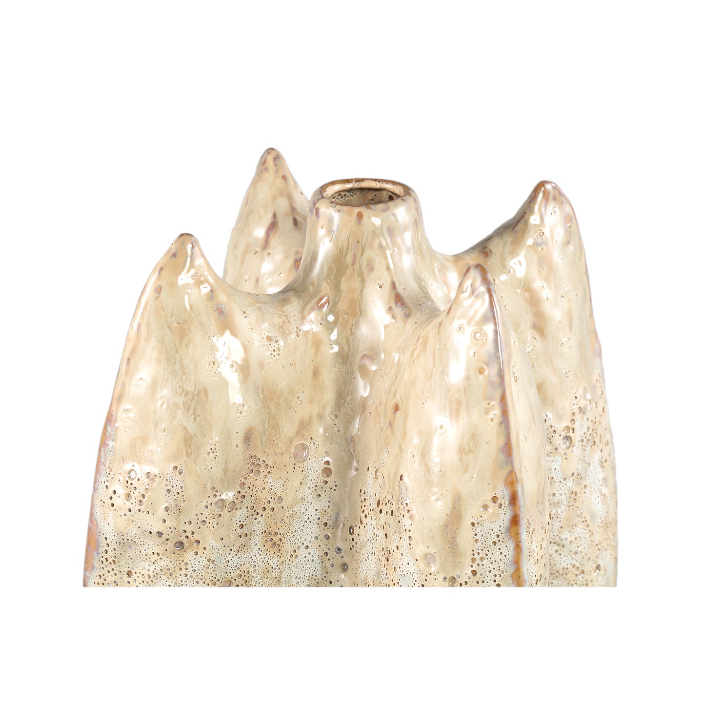 Shareece Crème Keramische Vaas Groot 36x19.5x19.5 cm