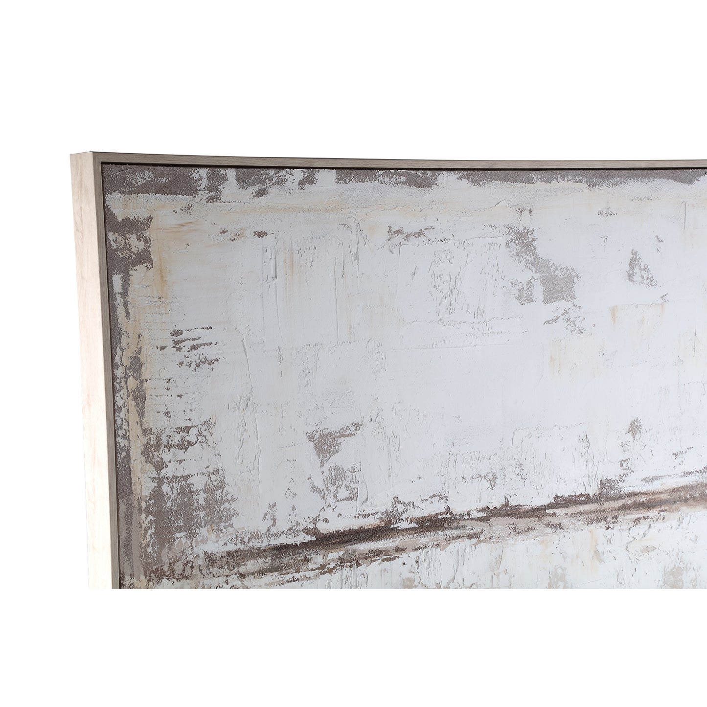 Asante Natuurlijk Canvas Schilder Wandpaneel Vierkant Frame 102.5x102.5x4.5 cm