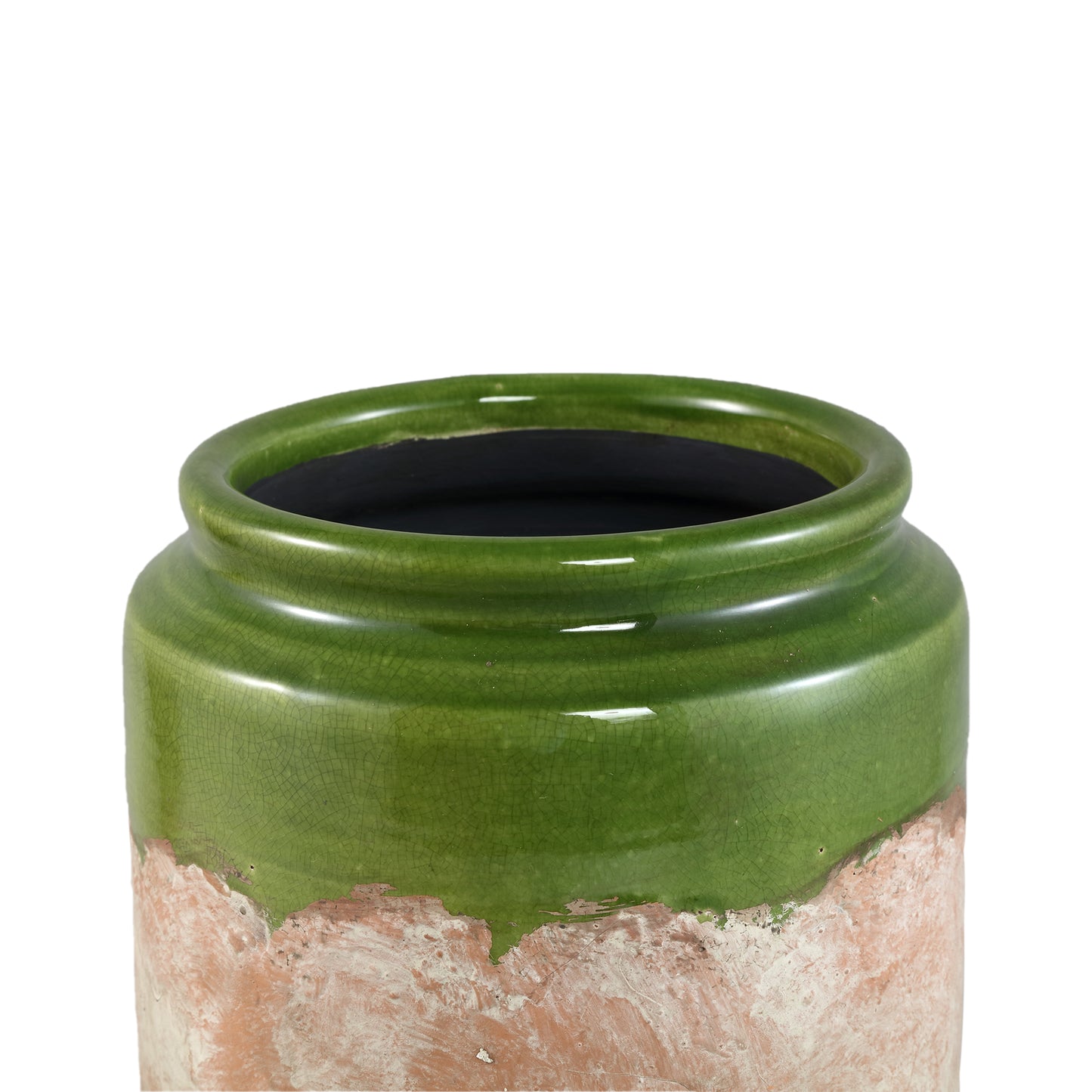 Breffni Groen Ronde Keramische Pot Met Glazen Deksel Set Van 4 Stuks - 4 Sets 29x21x21 cm