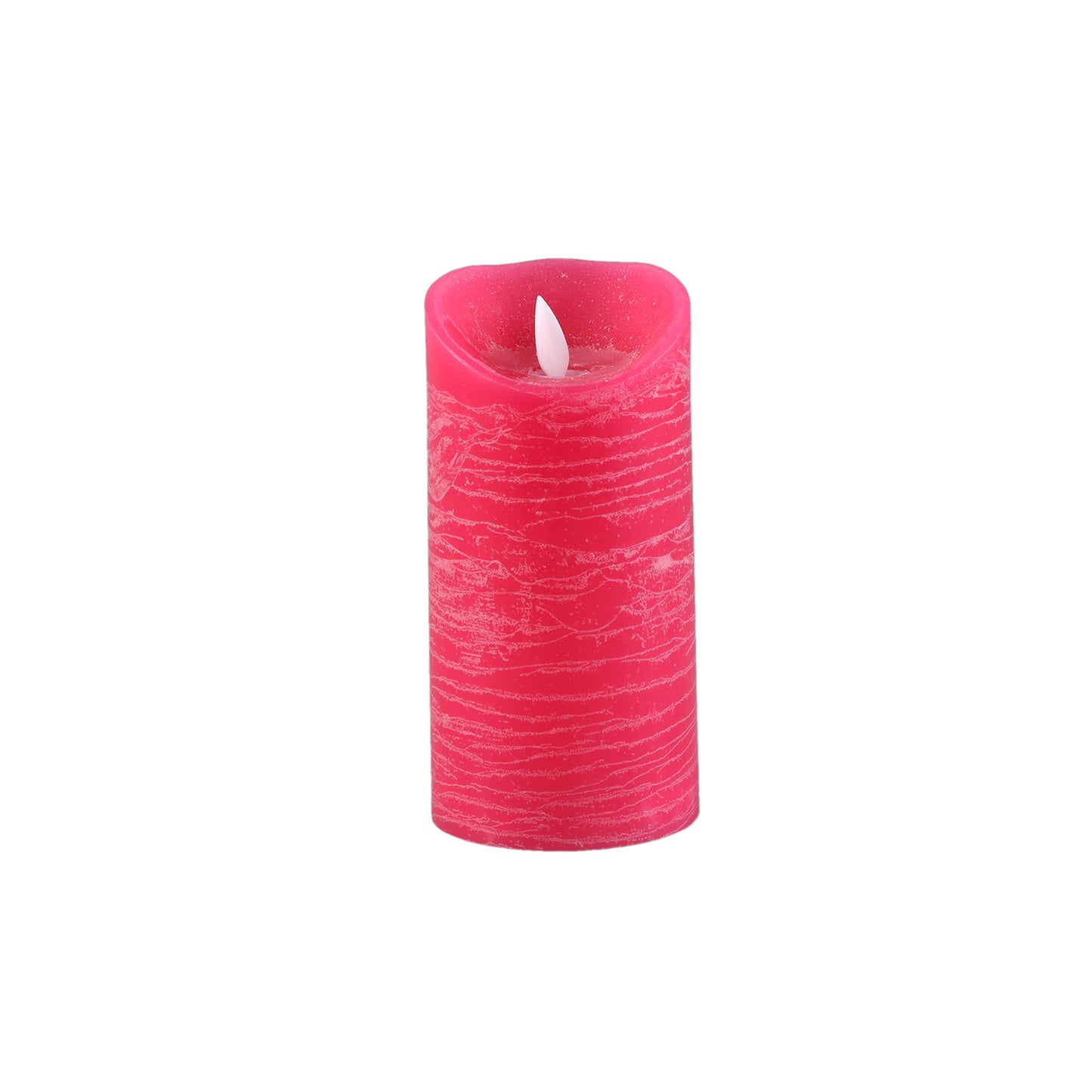 LED Kaars Roze Bewegende Vlam M Set van 12 Stuks - 12 Sets 15x7.5x7.5 cm