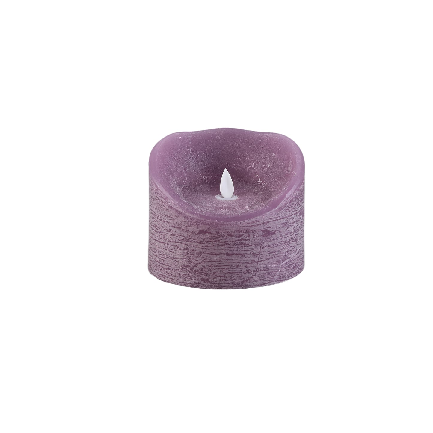 LED-Licht Kaars Lila Roze Beweegbare Vlam XL Set van 8 Stuks - 8 Sets 10x12.5x12.5 cm