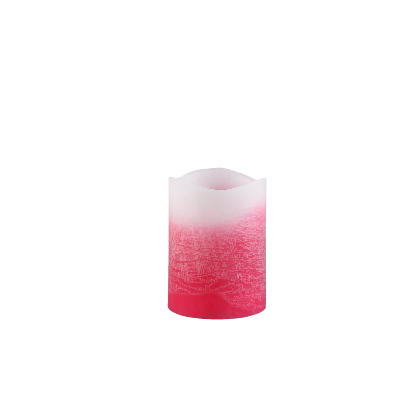 Led Light Kaars Roze Ombre Flickering Flame S - Set van 12 - 12 Sets 10x7.5x7.5 cm