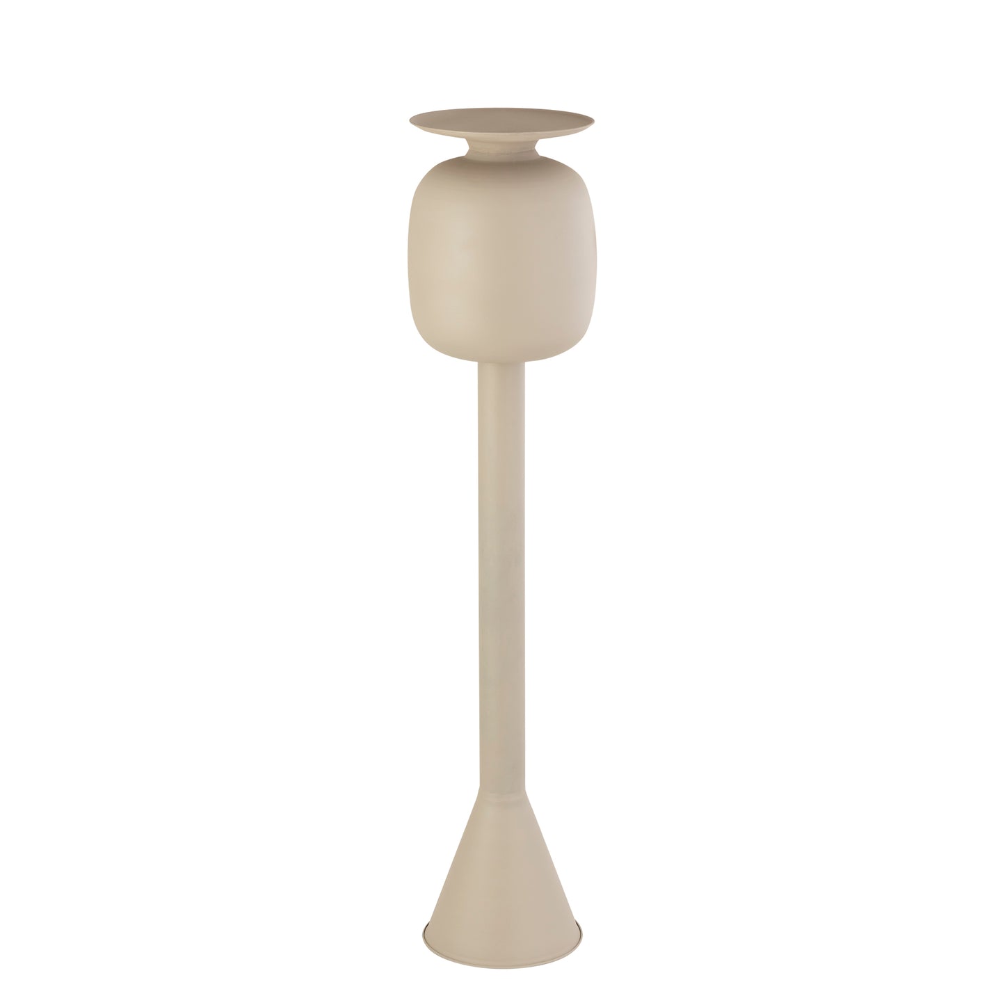 Dainah Crème Ijzeren Pot Op Lange Voet Groot 138x31x31 cm