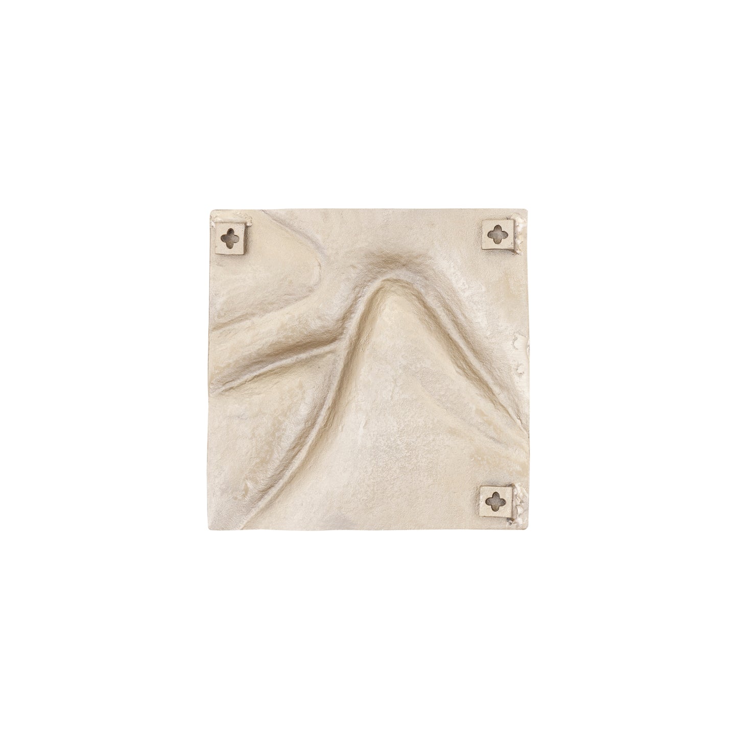 Gihan Gouden Gegoten Aluminium Wandpaneel Golflijnen S 42x42x5 cm