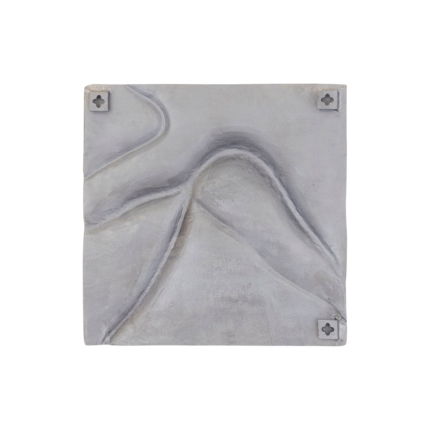 Gihan Nikkel Gegoten Aluminium Wandpaneel Golflijnen M 55x55x5 cm