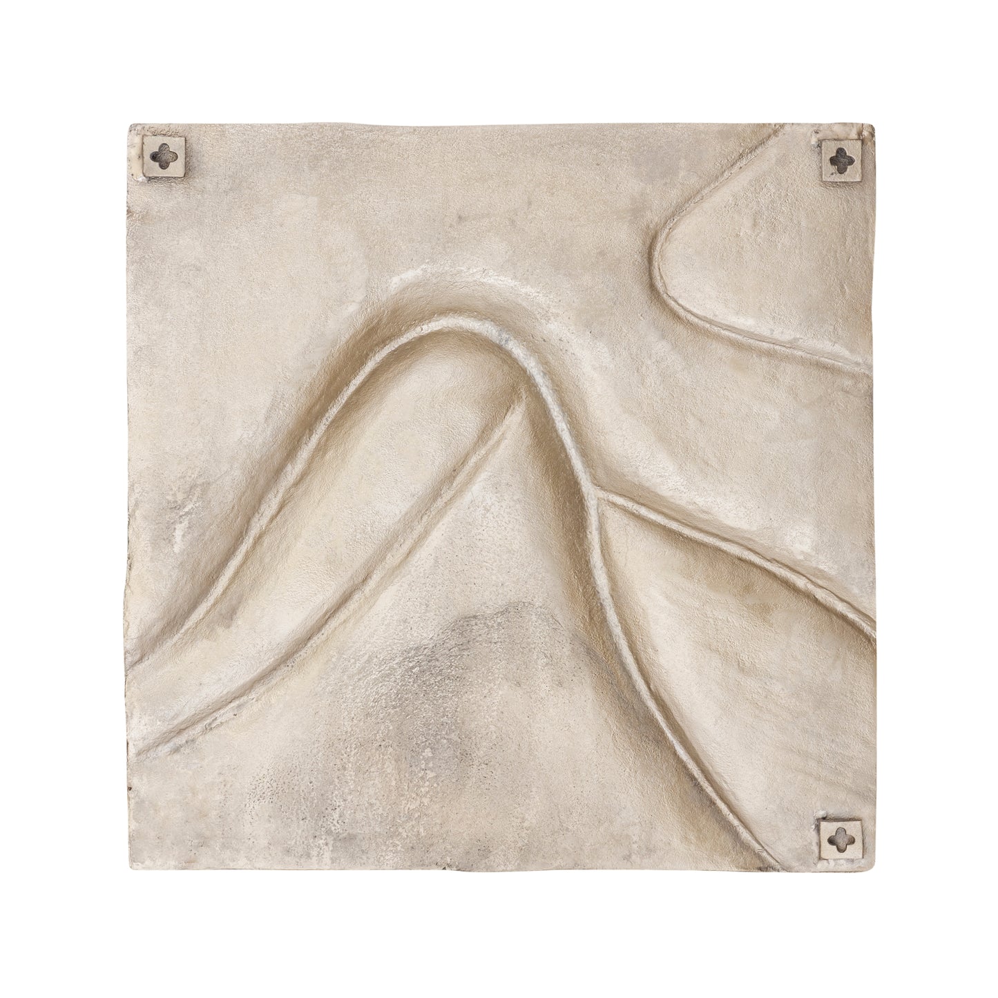 Gihan Gouden Aluminium Wandpaneel Golf Lijnen L 70x70x5 cm