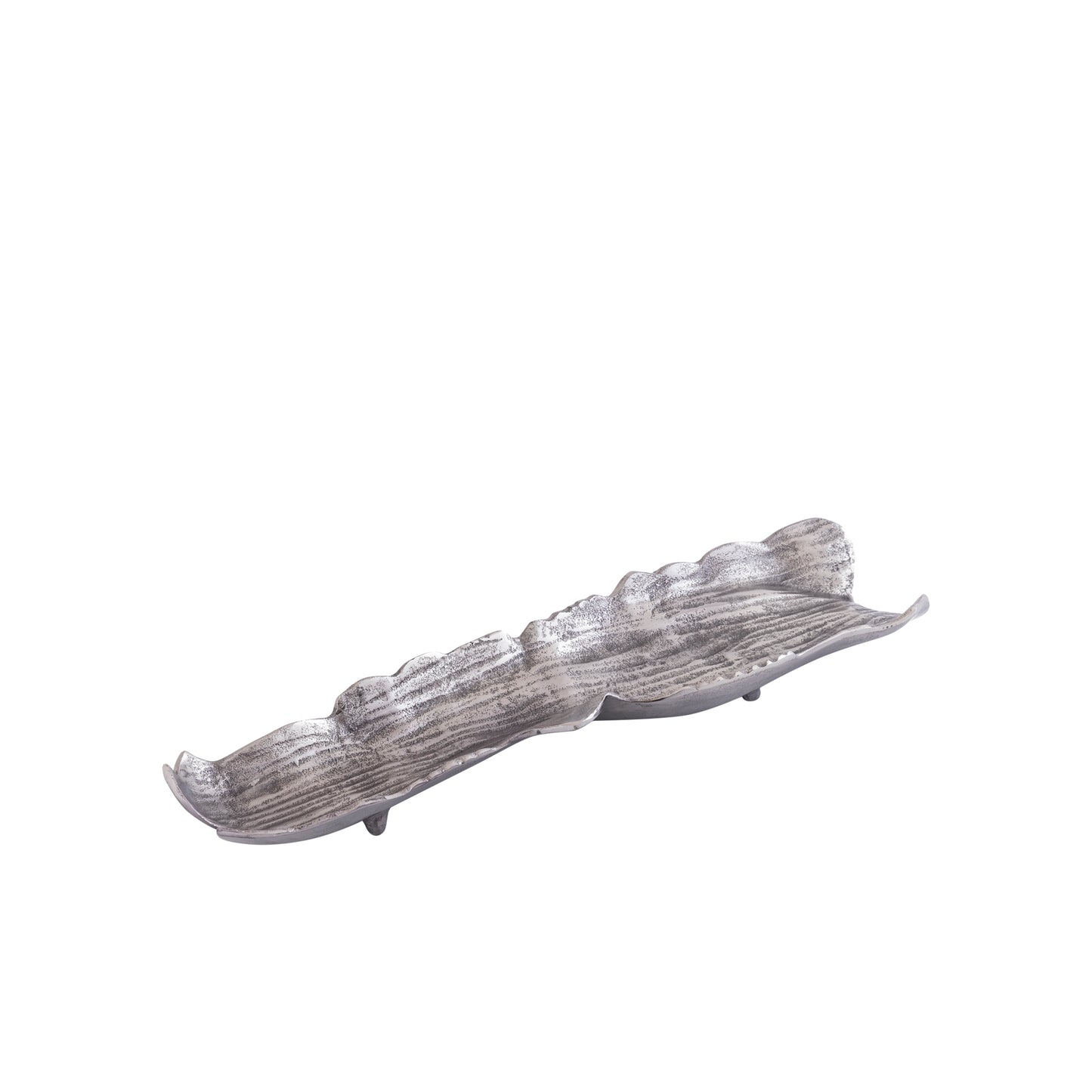 Lukne Nikkel Gietaluminium Golvende Schaal Rechthoekig Set van 4 - 4 Sets 4x56x15 cm