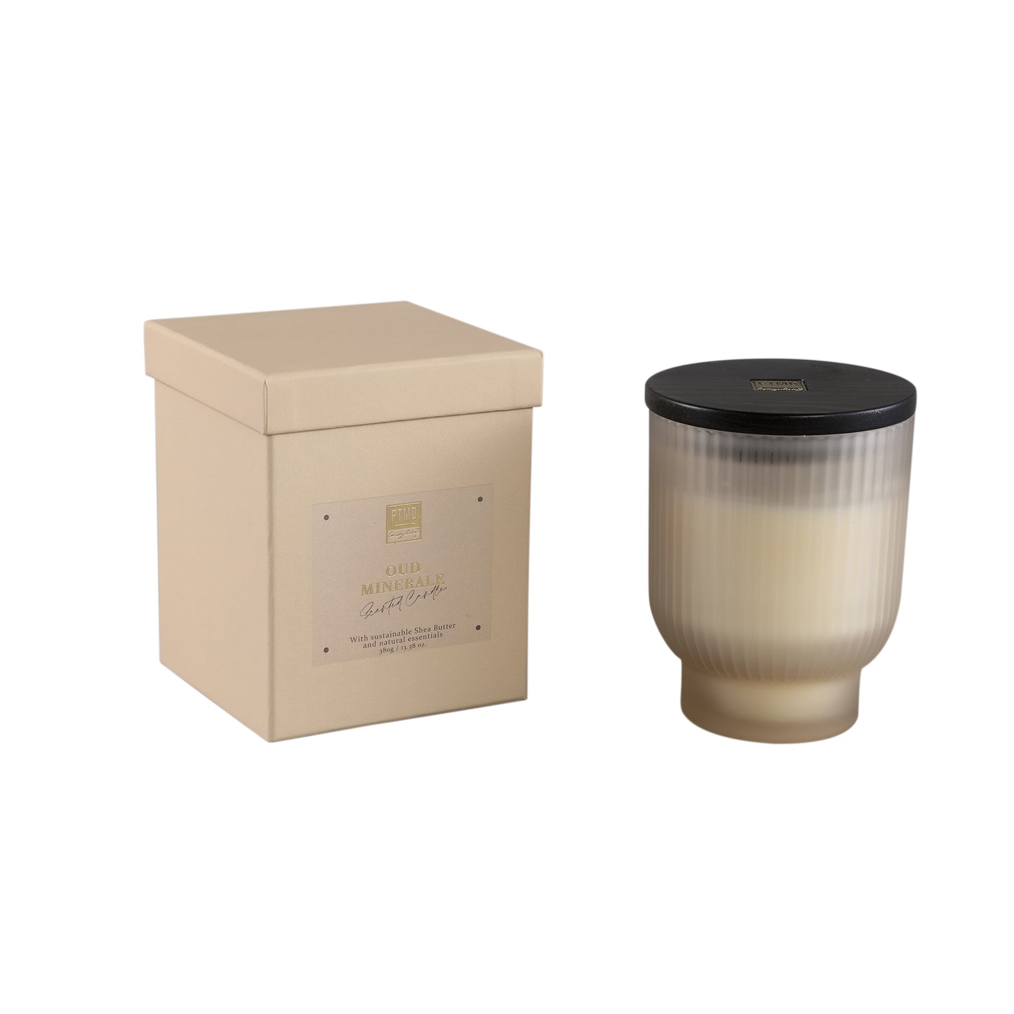 New Elements Oud Minerale Geurkaars Set van 6 Stuks 380g - 6 Sets 12.5x10x10 cm