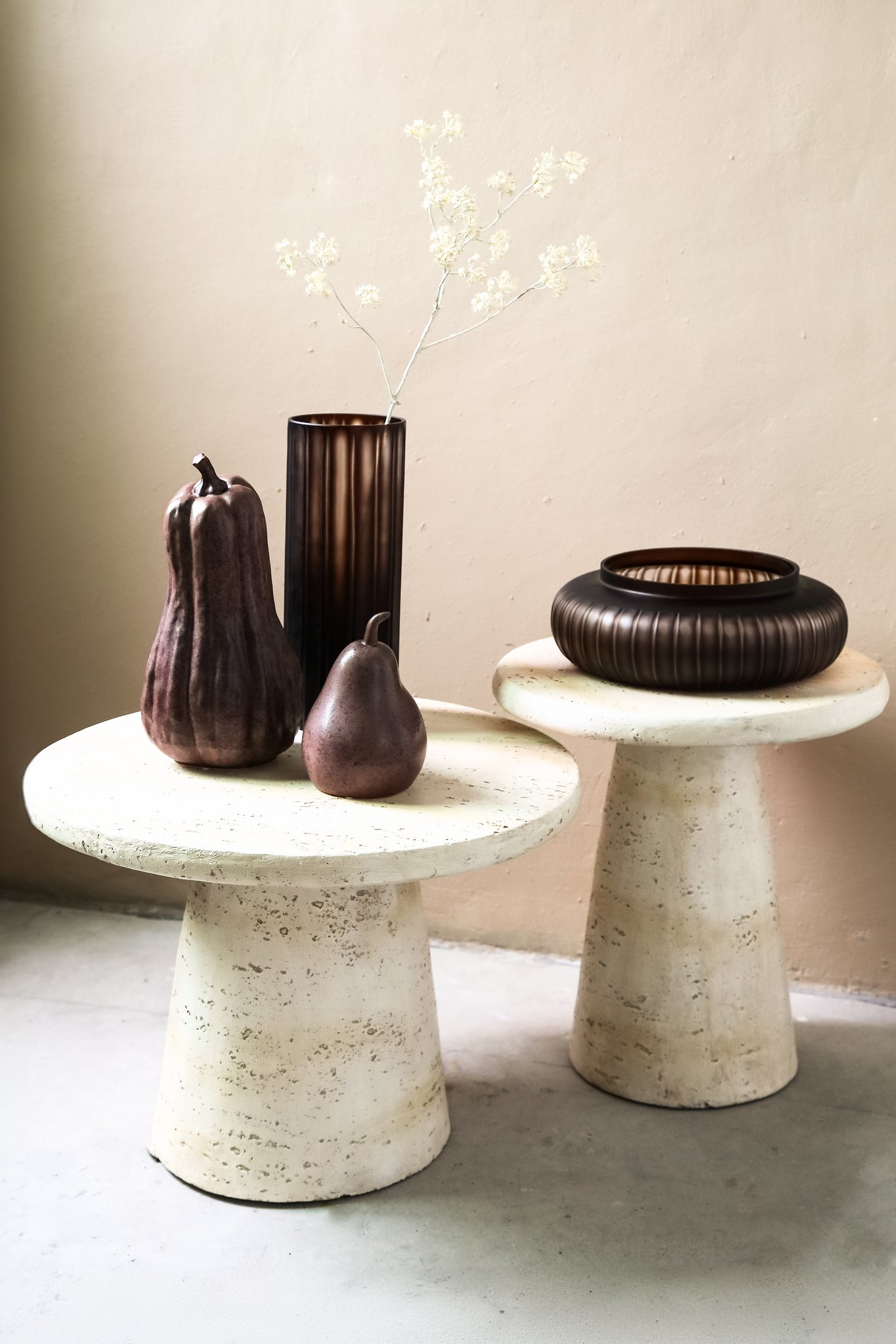 Adwin Cream MGO Mix Coffeetable Travertine Look L