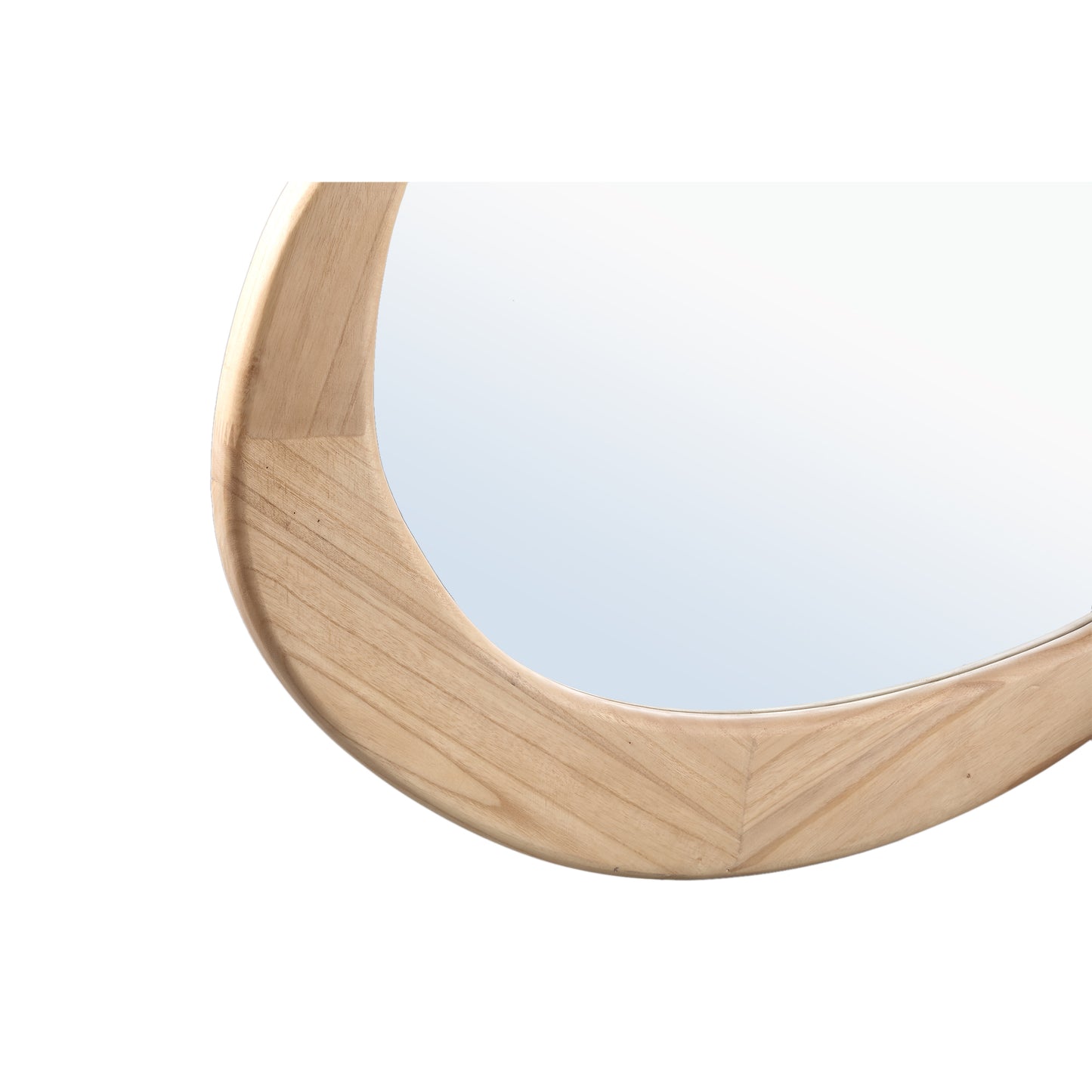 Barragh Natuurlijke Massief Hout Organische Spiegel 120x92.5x3 cm