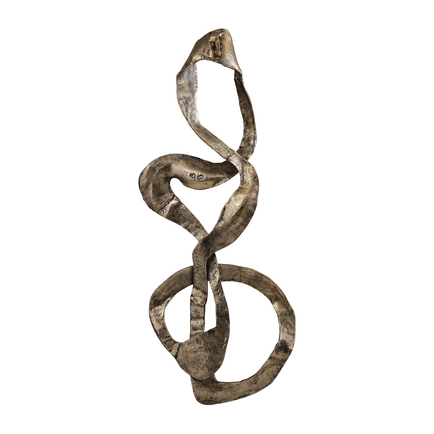 Neven Gouden Gietaluminium Wandpaneel Swirl L 16x116x50 cm