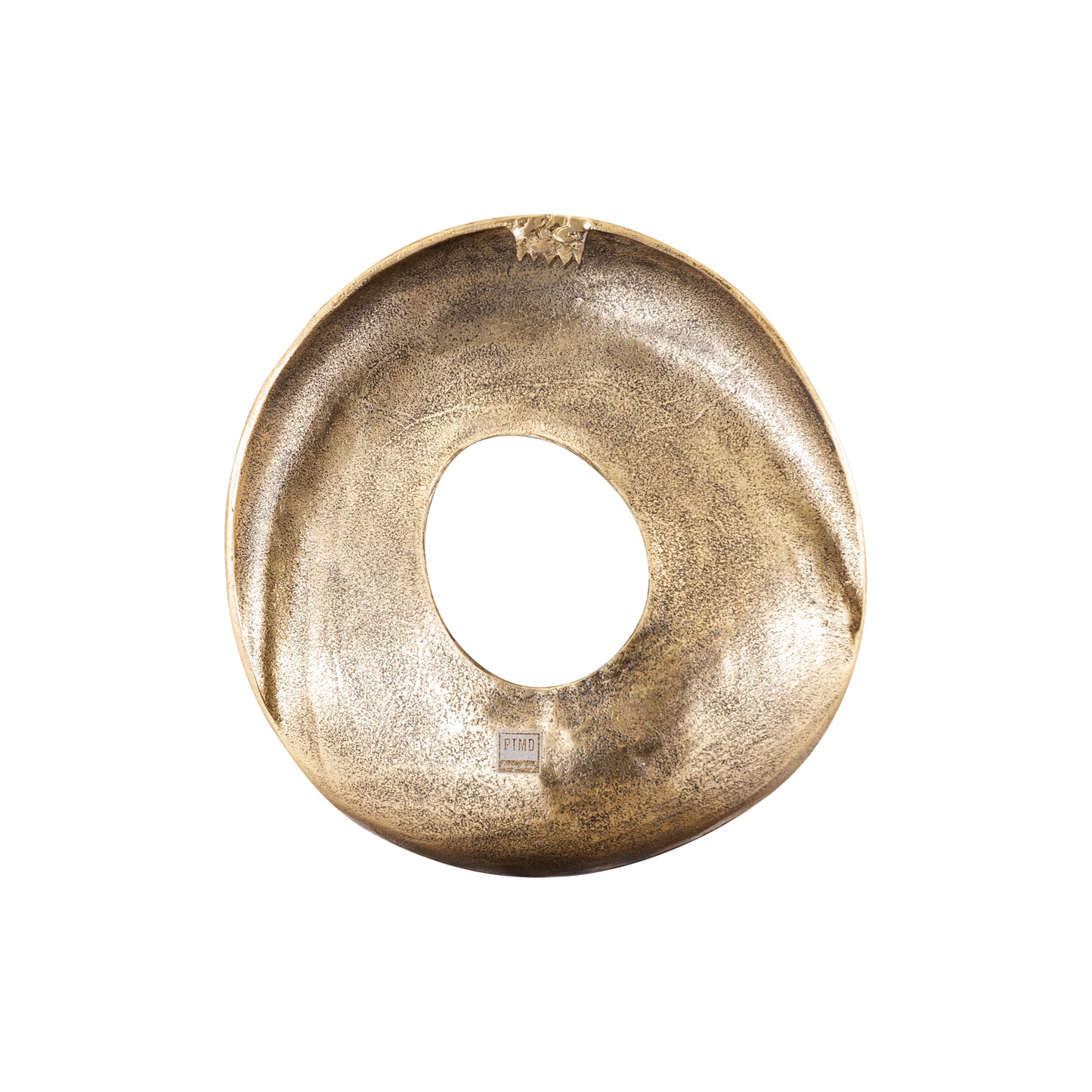 Daweson Gouden Gegoten Aluminium Wandpaneel Open Rond S 45x45x6 cm
