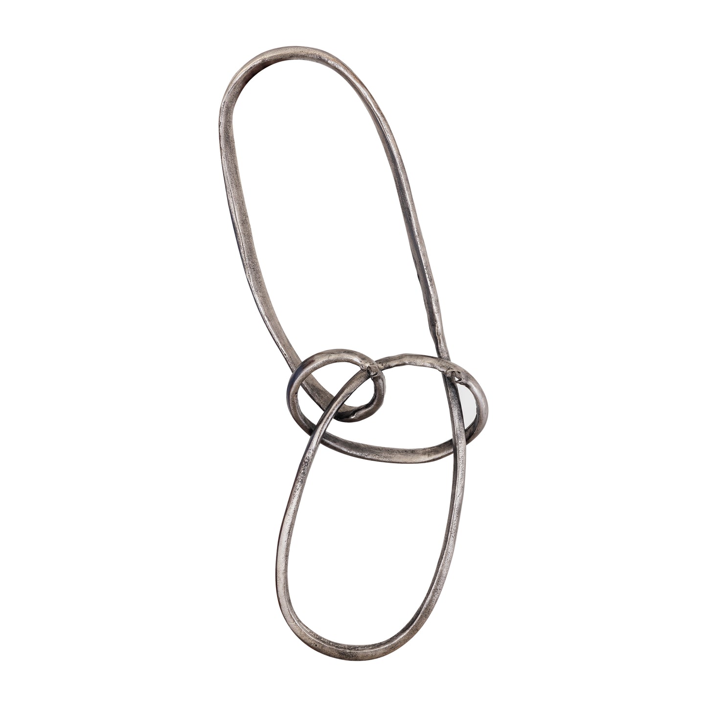 Wun Nikkel Gegoten Aluminium Knoop Wanddecoratie Ovaal 90x38x11 cm
