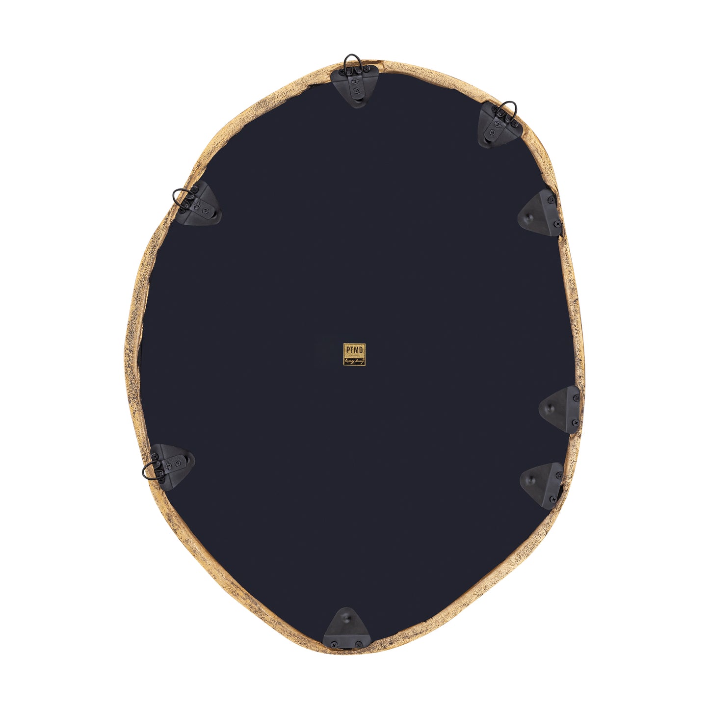 Paislie Messing Organische Spiegel Rond 72x56x3 cm
