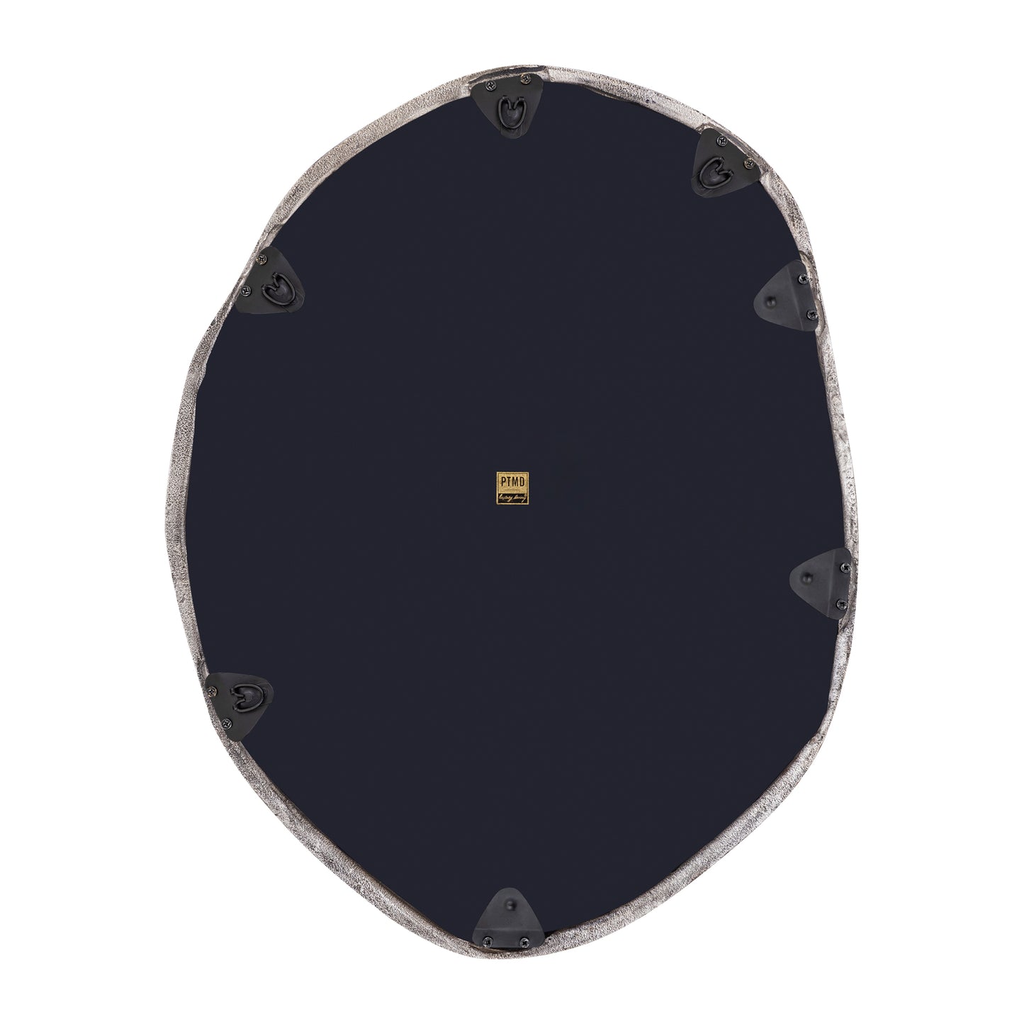 Paislie Nikkel Organische Spiegel Rond 72x56x3 cm