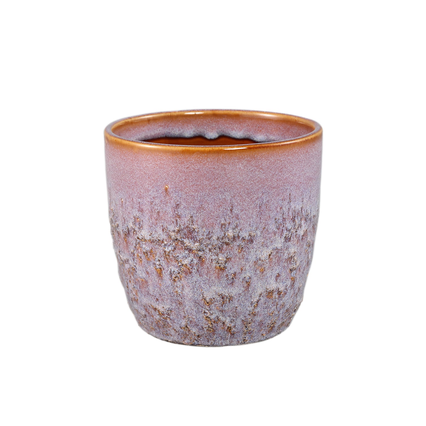 Harper Roze Keramische Pot Bombey Rond M Set van 12 Stuks - 12 Sets 12.5x14x14 cm