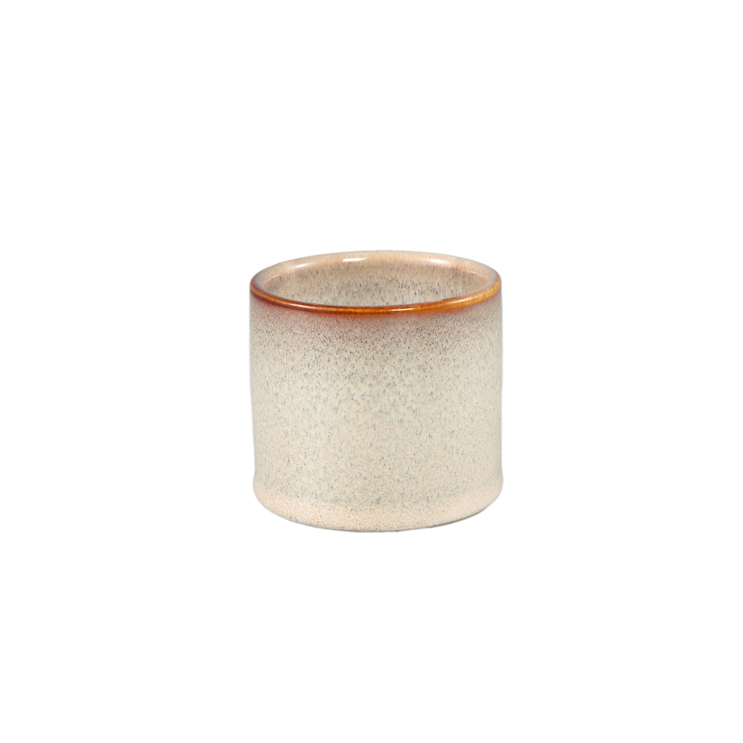 Mary Crème Keramische Pot Rond Recht Glad XS - Set van 12 - 12 Sets 6.5x7.5x7.5 cm