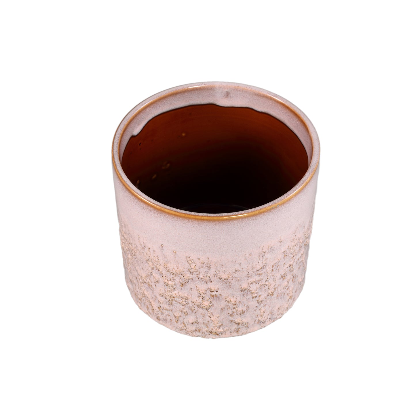 Mary Roze Keramische Pot Rond Recht Glad Set van 6 - 6 Sets 15.5x17x17 cm