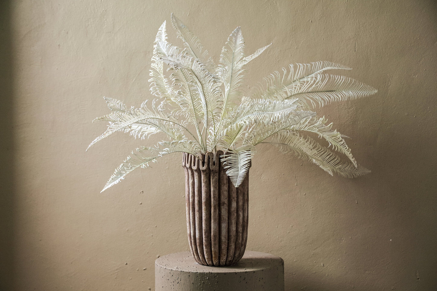 Leaves Plant Crème Varen Spray - Set van 12 85x50x50 cm