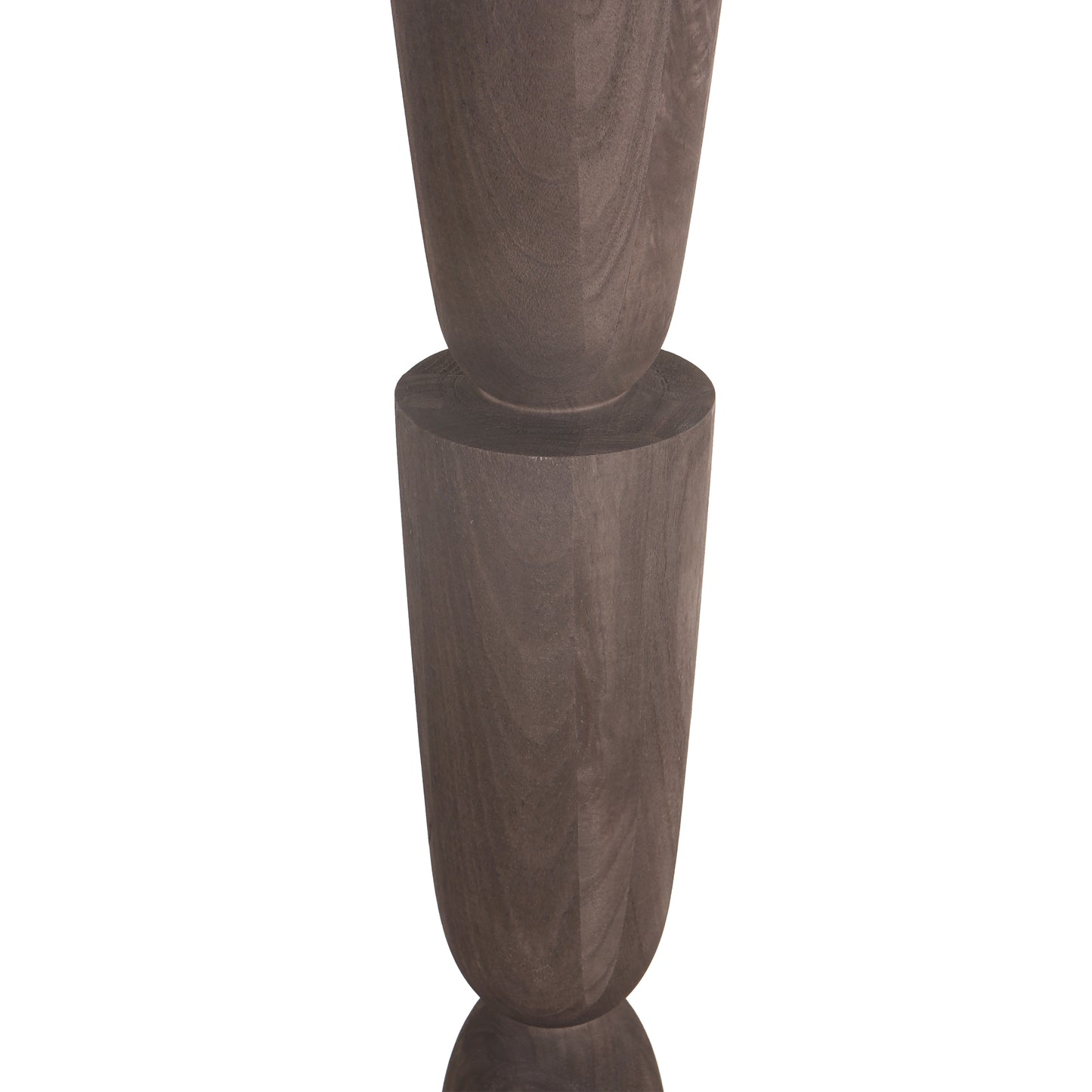 Lorinne Bruine Mango Wood Gelaagde Vloerlamp 125x29x29 cm
