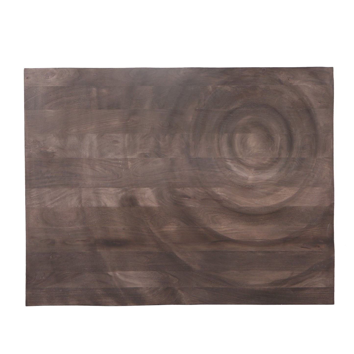 Mattin Bruin Mangohout Wandpaneel Cirkel Rechthoek 130x100x4 cm