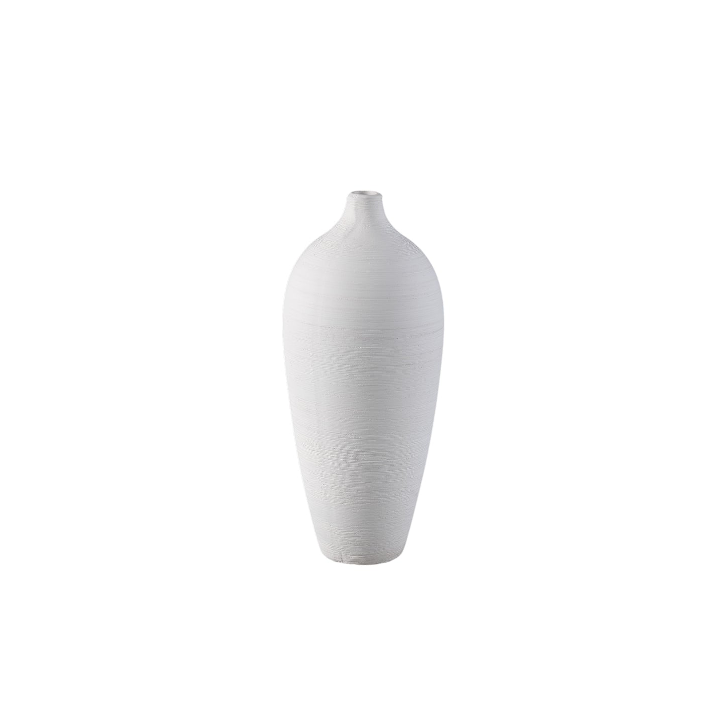 Cavinn Witte Mat Keramische Fles Vaas Set van 4 Stuks - 4 Sets 35x15x15 cm
