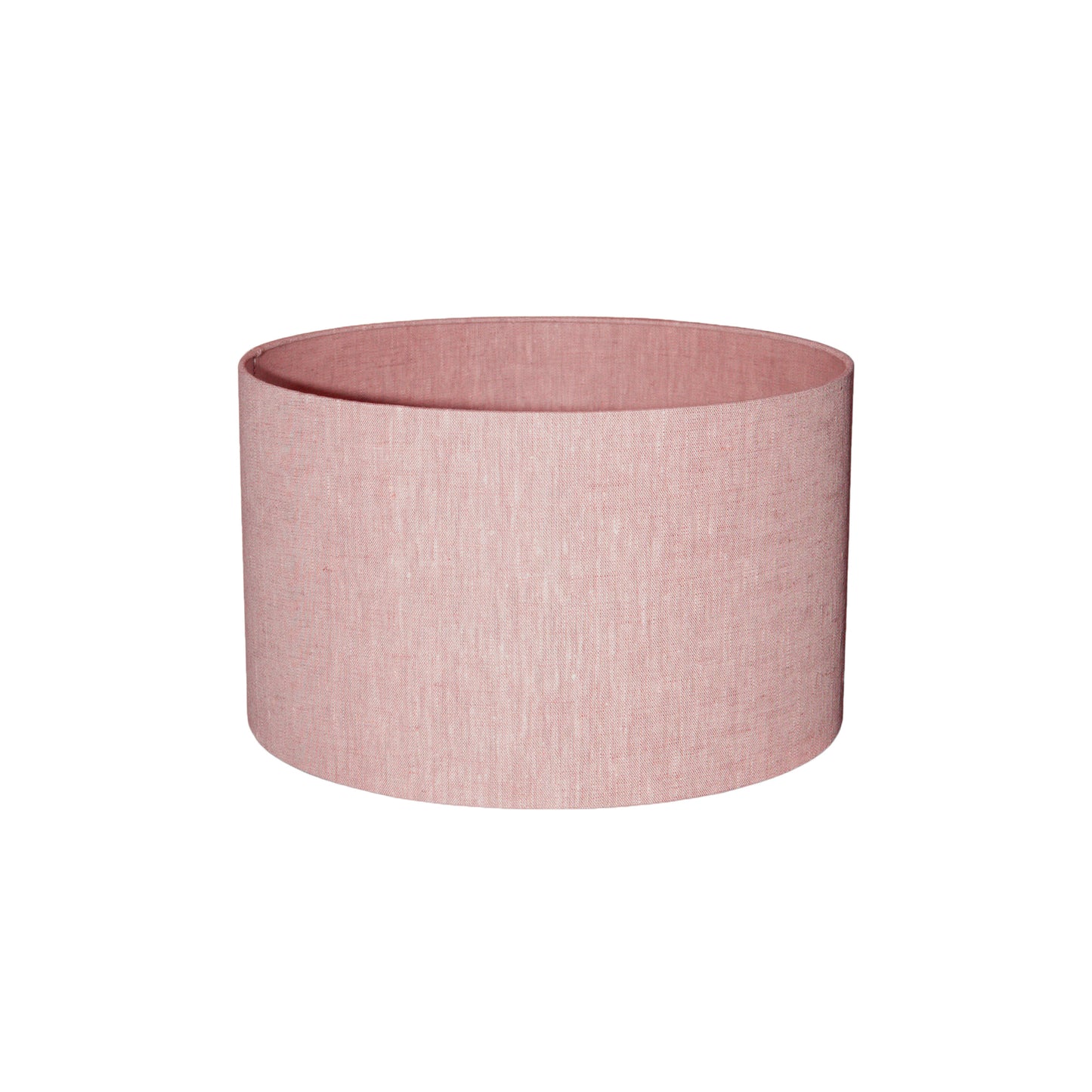 Rivvo Roze Katoen Linnen Lampenkap Rond Laag Set van 2 Stuks - 2 Sets 24x40x40 cm