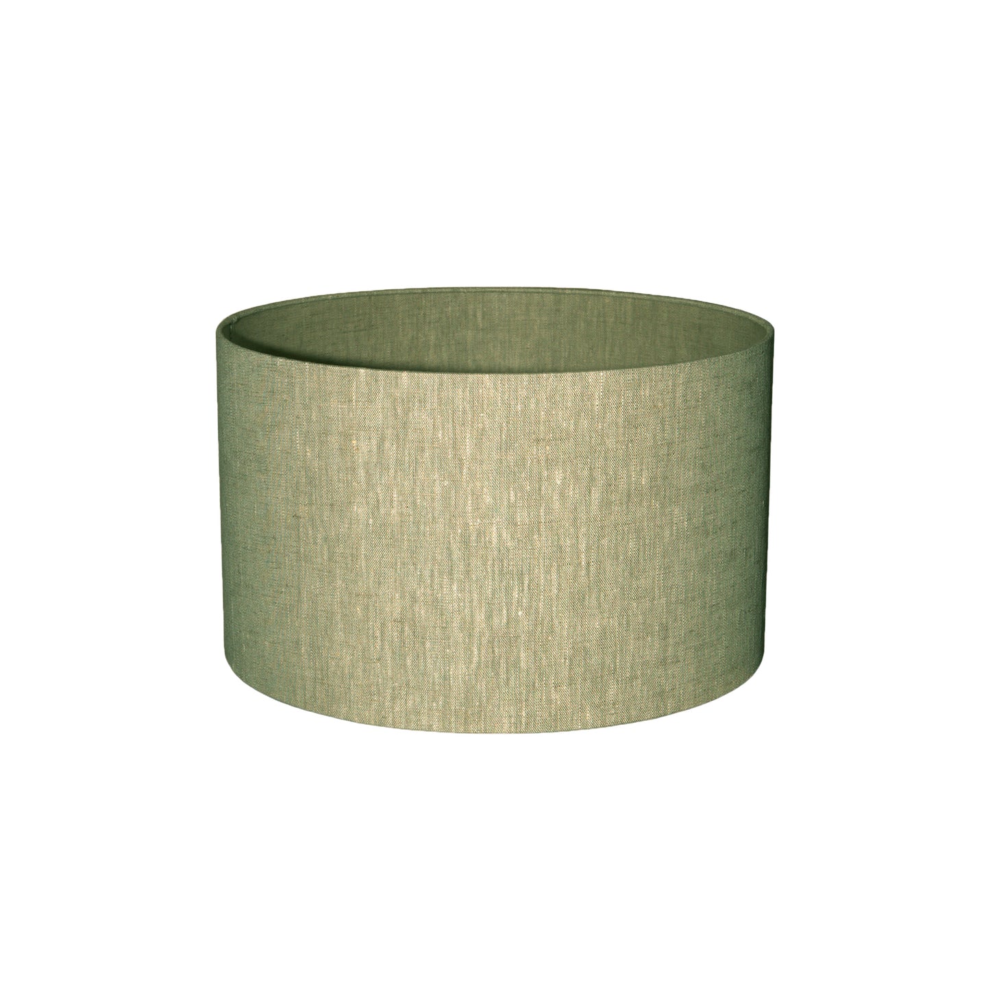 Rivvo Groen Katoenen Linnen Lampenkap Rond Laag Set van 2 - 2 Sets 24x40x40 cm