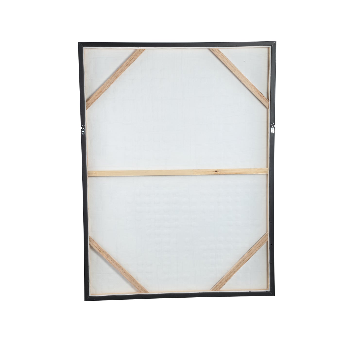 Pathe Bruin Canvas Schilderij Ruw Patroon Rechthoekig 122.5x92.5x4.5 cm