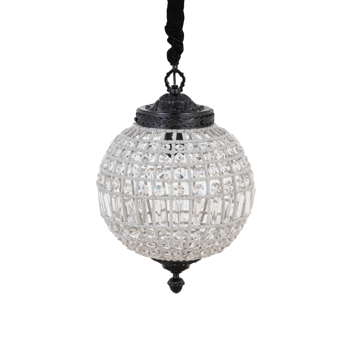 Jaris Kristal Hangend Bol Kroonluchter Lamp S 51x35x35 cm