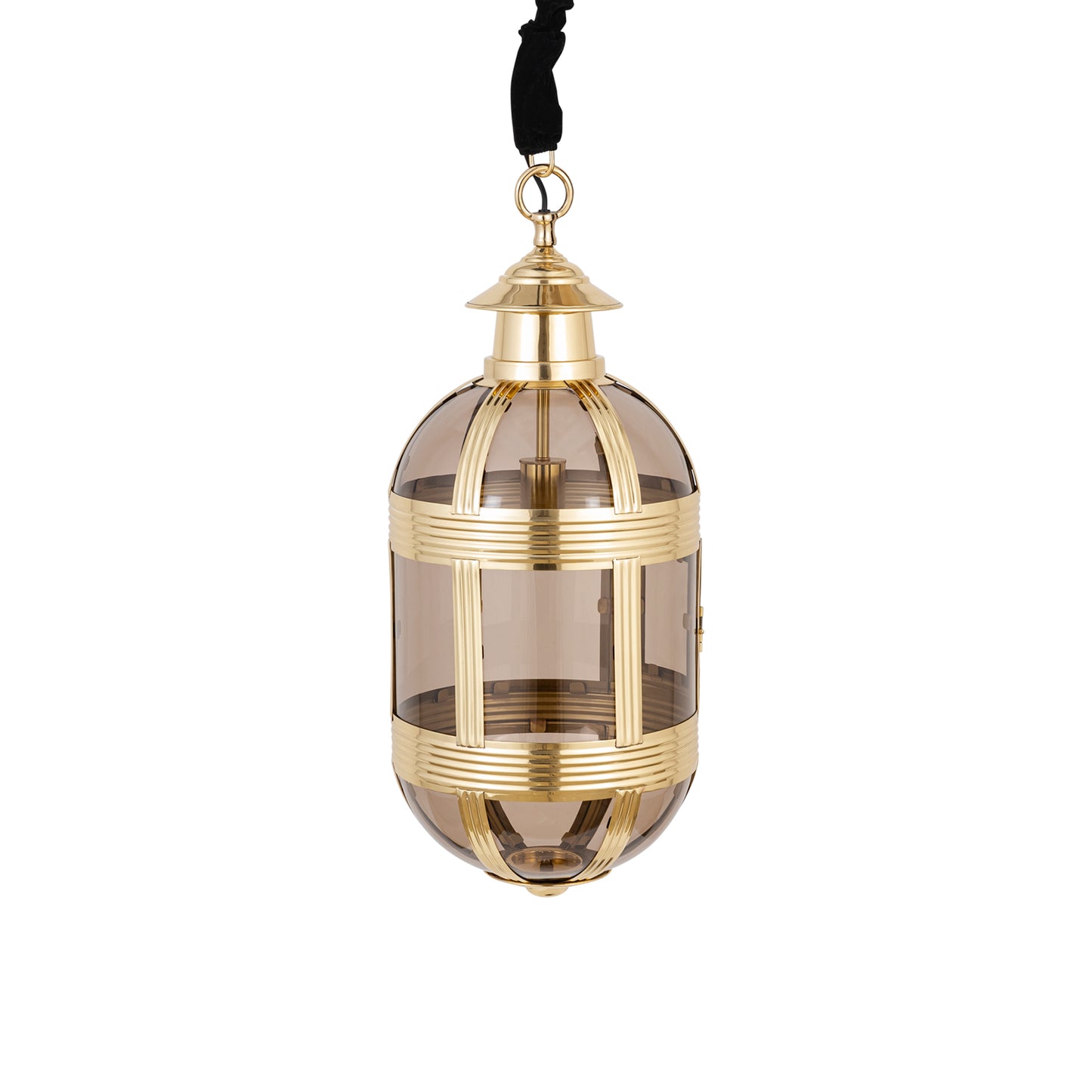 Mikk Antieke Messing Lustre Hanglamp Ovaal S 71x31x31 cm
