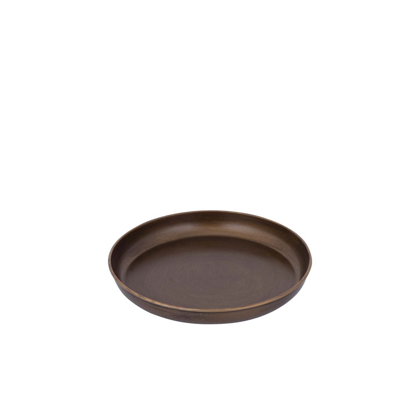 Tyrae Gouden Ijzeren Dienblad Rond S - Set van 4 Stuks - 4 Sets 3.5x30x30 cm