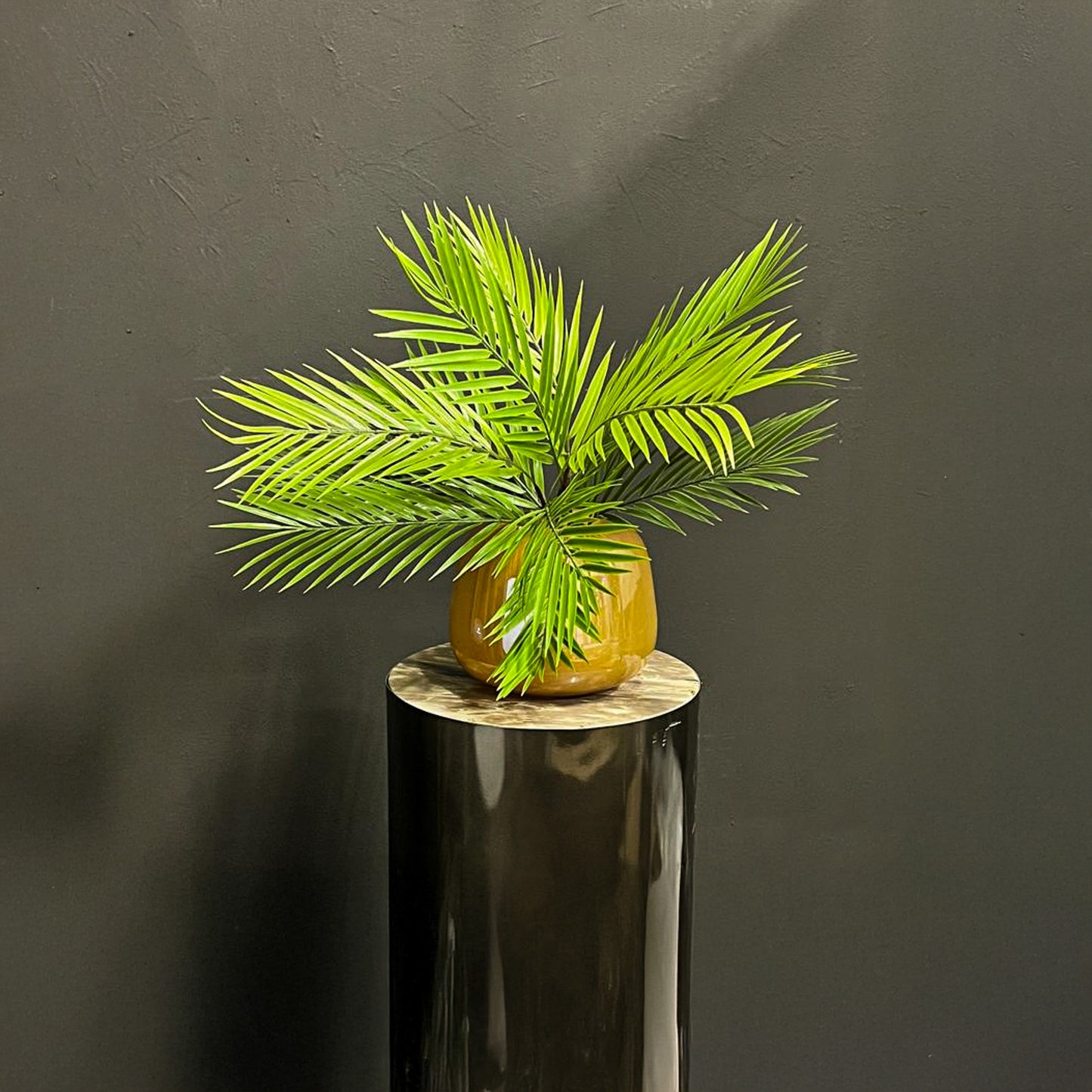 Leaves Plant Groen Palmblad Struik Klein - Set van 12 3x68x5 cm