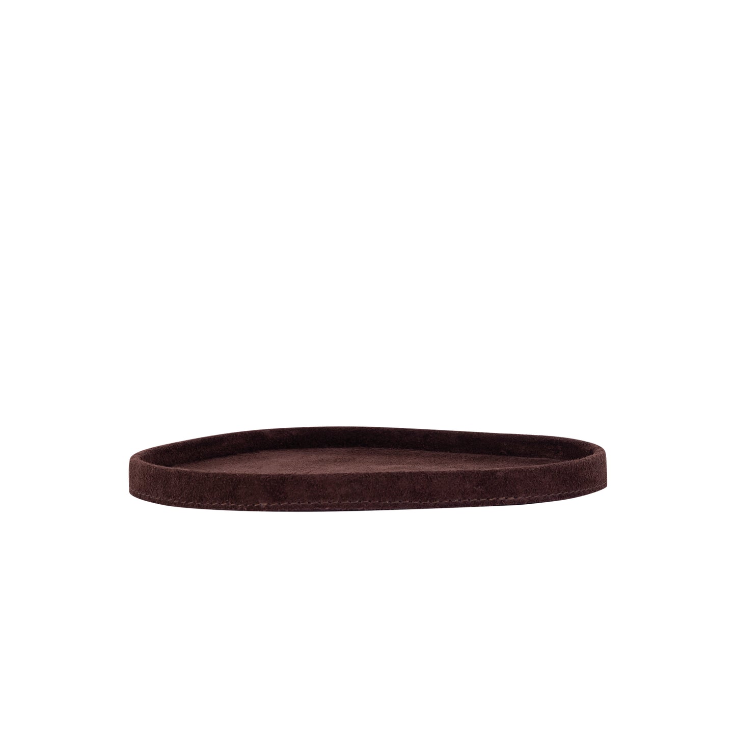 SarahKate Donkerbruin Dienblad Set van 4 Stuks Organic Vegan Leather - 4 Sets 1.5x23x20 cm