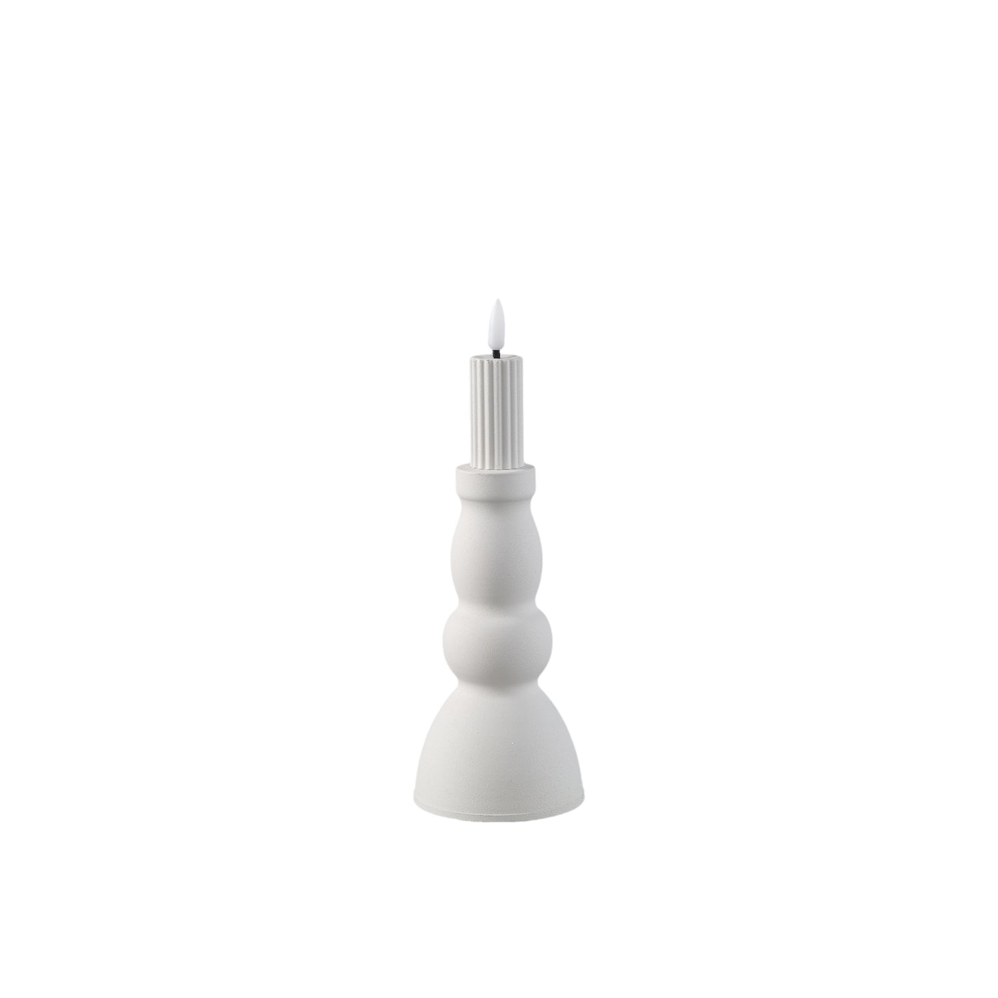 Led Candleholder Witte Metalen Kaarsenhouder Set van 6 - 6 Sets 21x8x8 cm