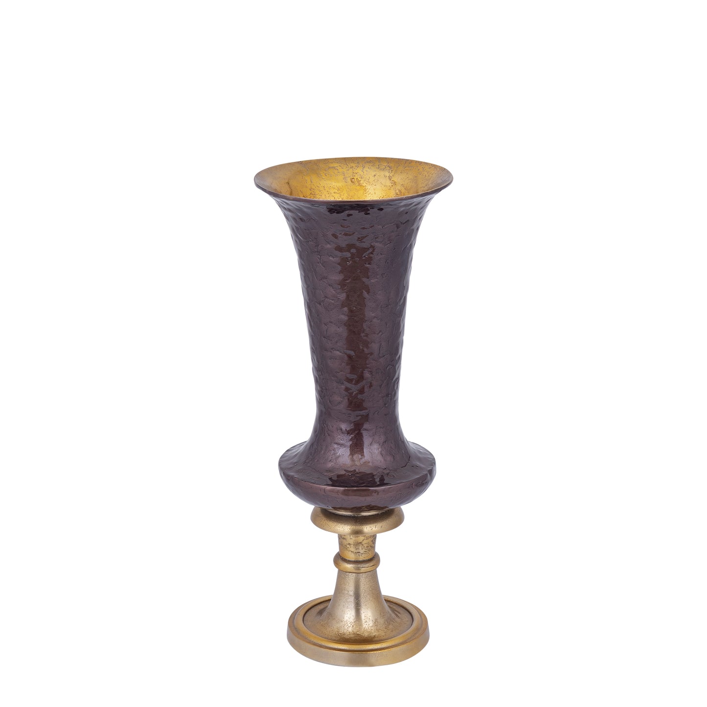 Lysse Donkerbruine Gietalu Luxe Emaille Vaas S 61x25x25 cm