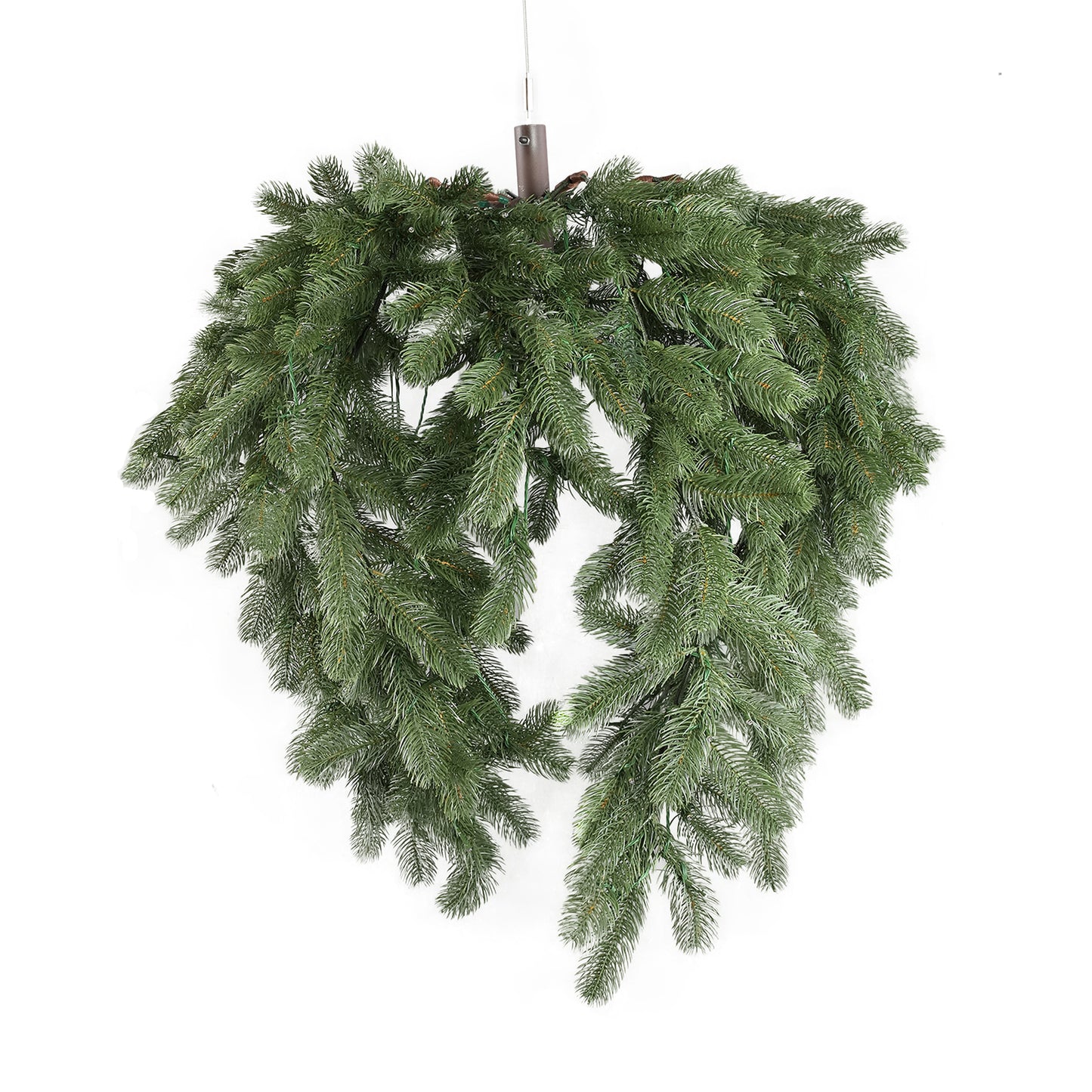 Rosamond Groen Hangende Krans Met Verlichting Lang 80x60x60 cm