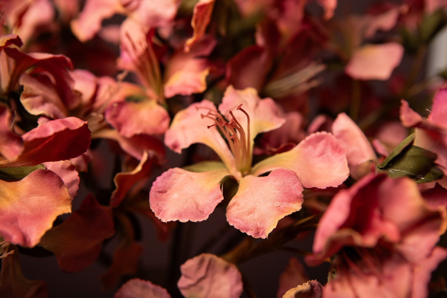 Lily Flower Roze Peruviaanse Lelie Tak - Set van 12 70x28x18 cm