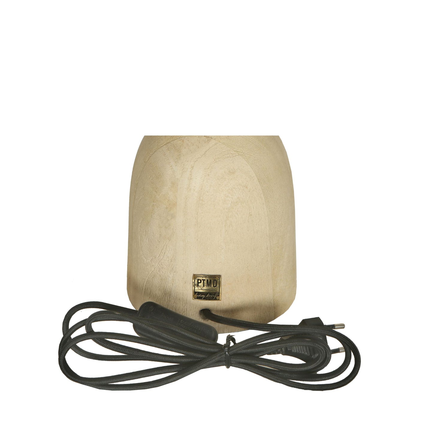 Elaine Natuurlijke Mango Hout Ronde Tafellamp Voet 50x14x14 cm