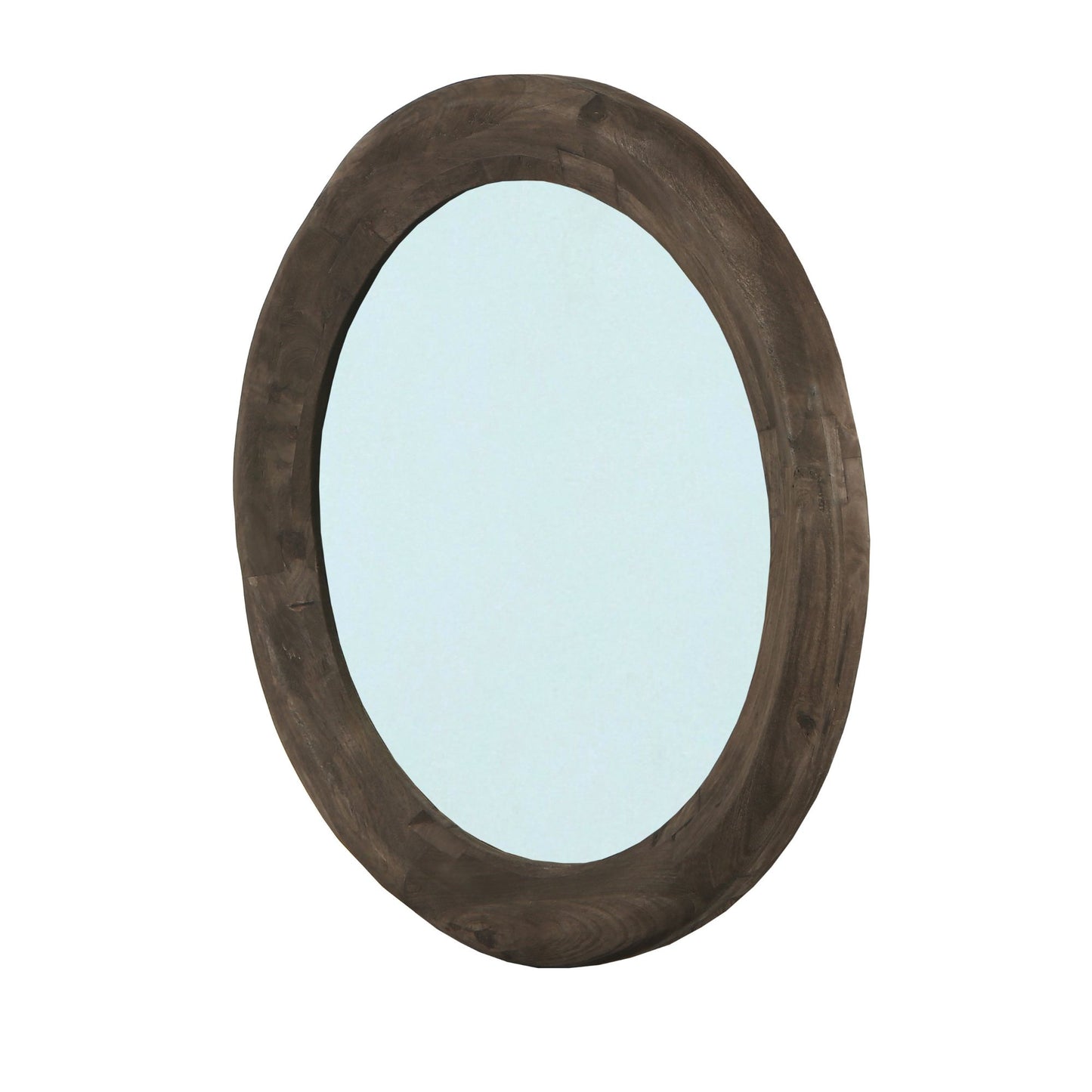 Noam Bruine Mangohout Ronde Spiegel L 90x90x5 cm