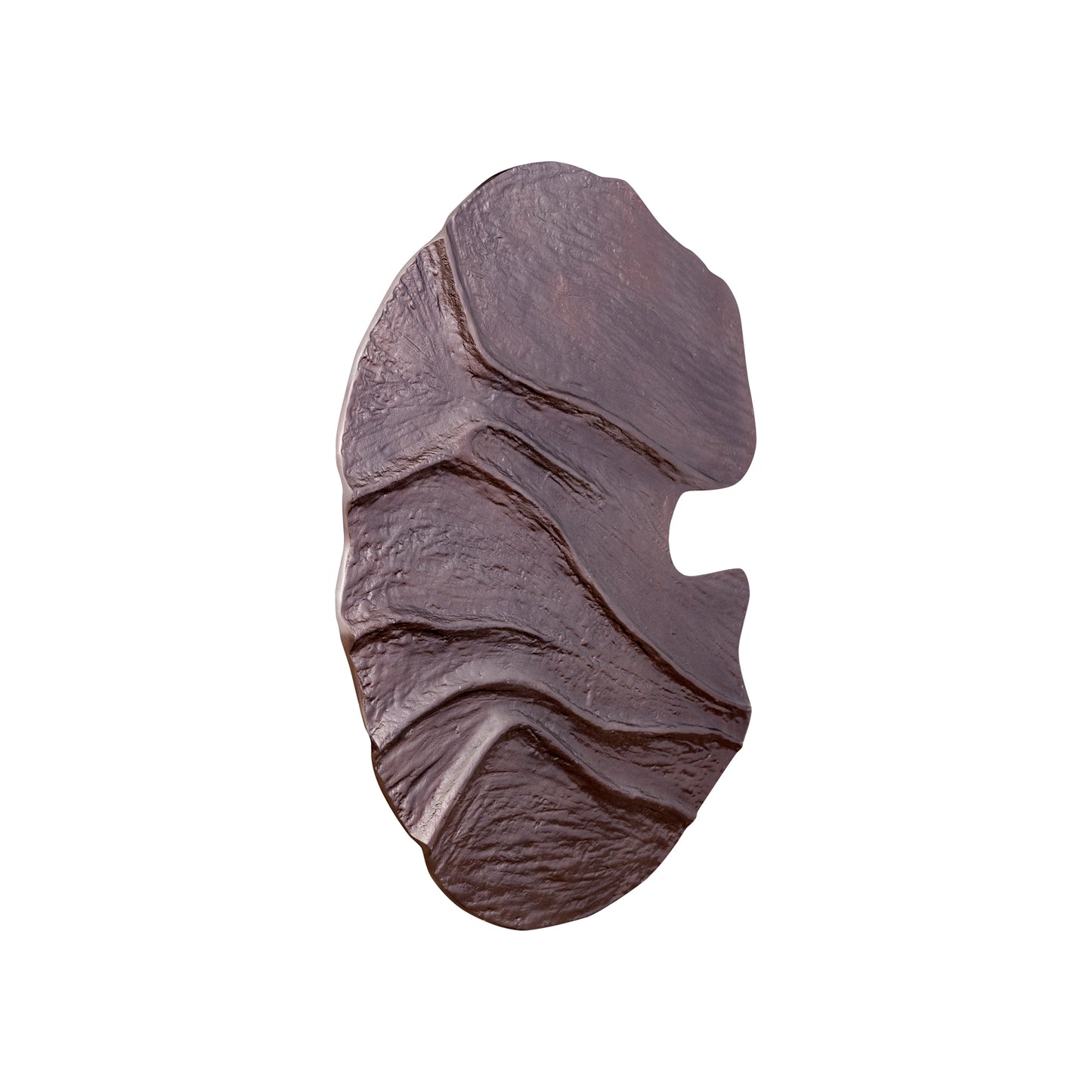 Samraj Bronzen Gegoten Aluminium Wandpaneel Golfstructuur 71x64x2.5 cm