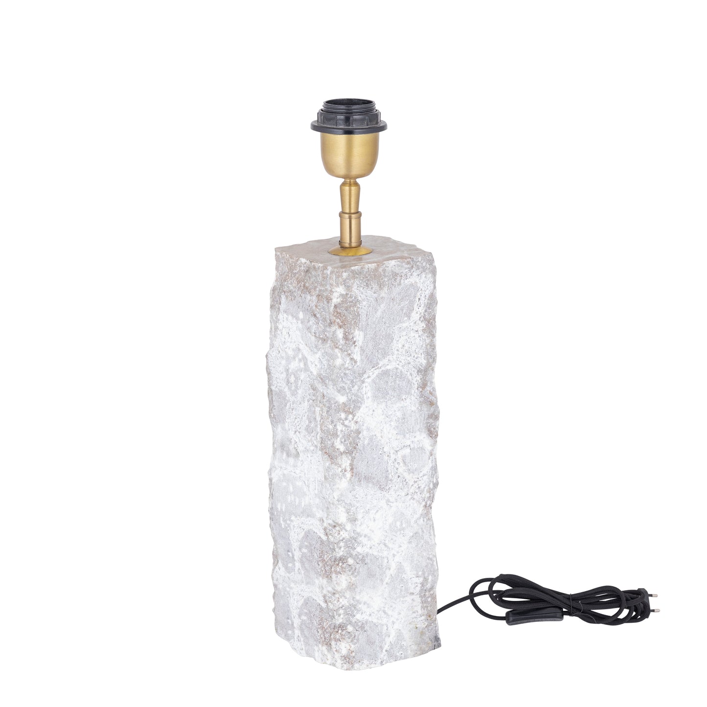 Rester Natuurlijke Marmer Tafellampenvoet Ruw Steen L 40x10x10 cm