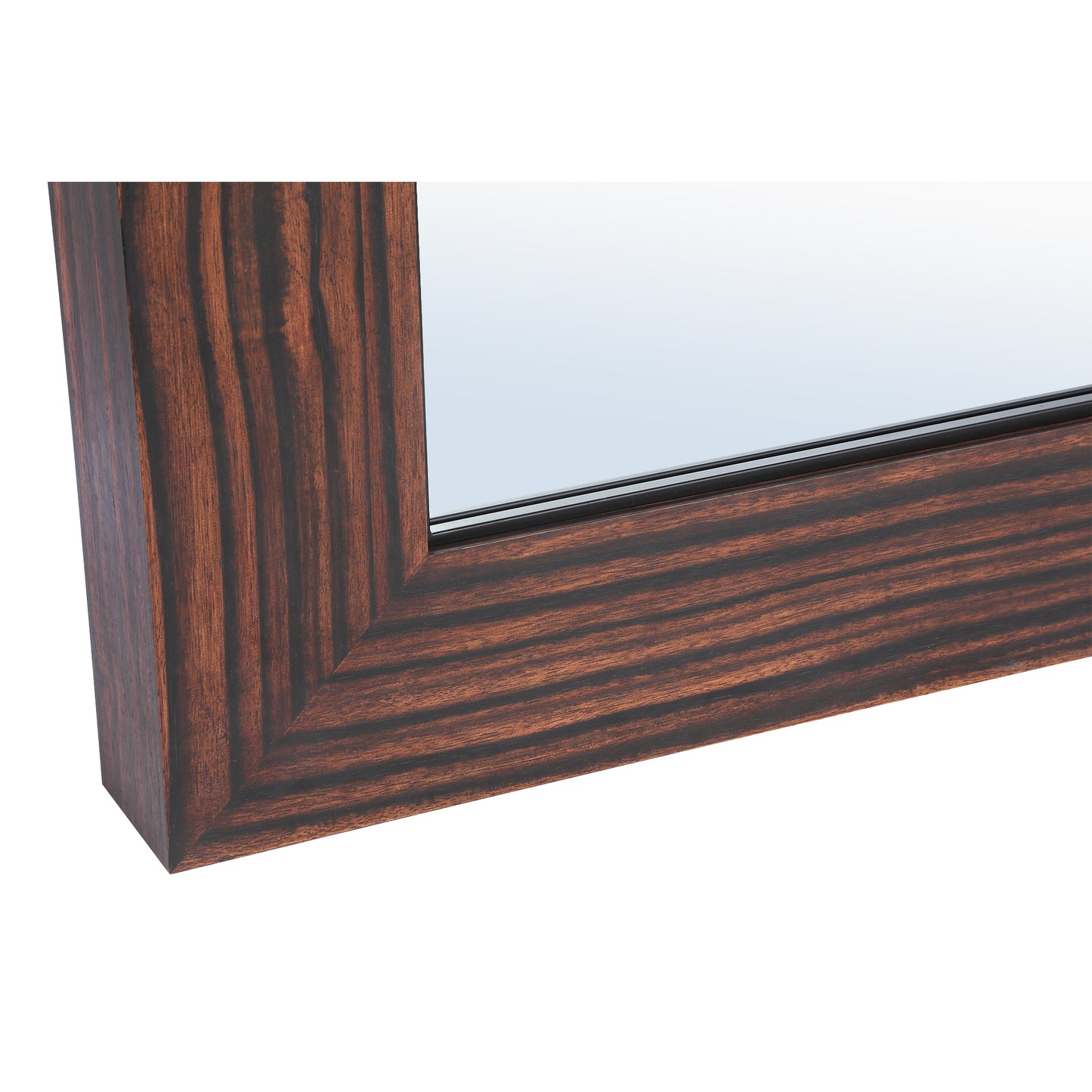 Tiess Bruine Houten Fineer Spiegel Recht Frame 165x114x9 cm