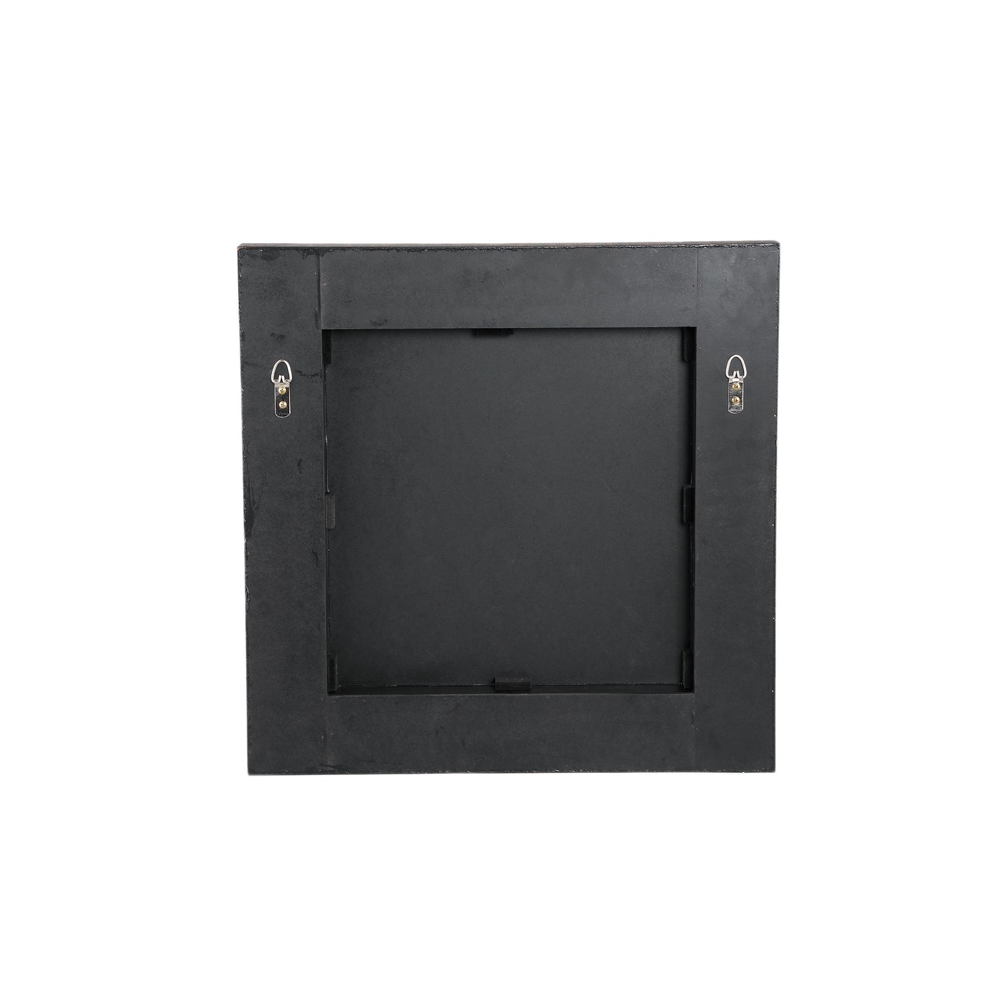 Tiess Bruine Houten Spiegel Met Rechte Lijst 59x59x6.5 cm