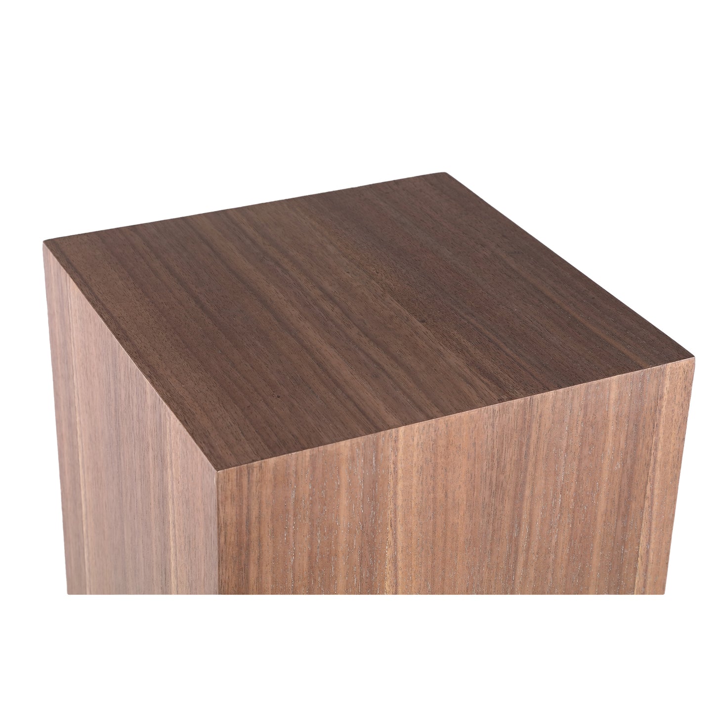 Tiess Natuurlijk Houten Fineer Zuil Set van 2 85x35x35 cm